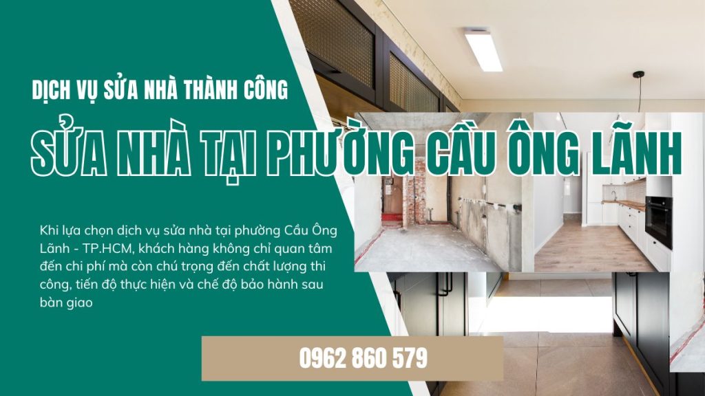 sửa nhà tại phường Cầu Ông Lãnh