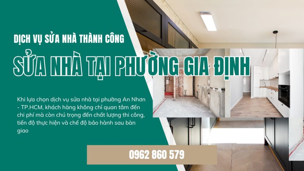 sửa nhà tại phường Gia Định