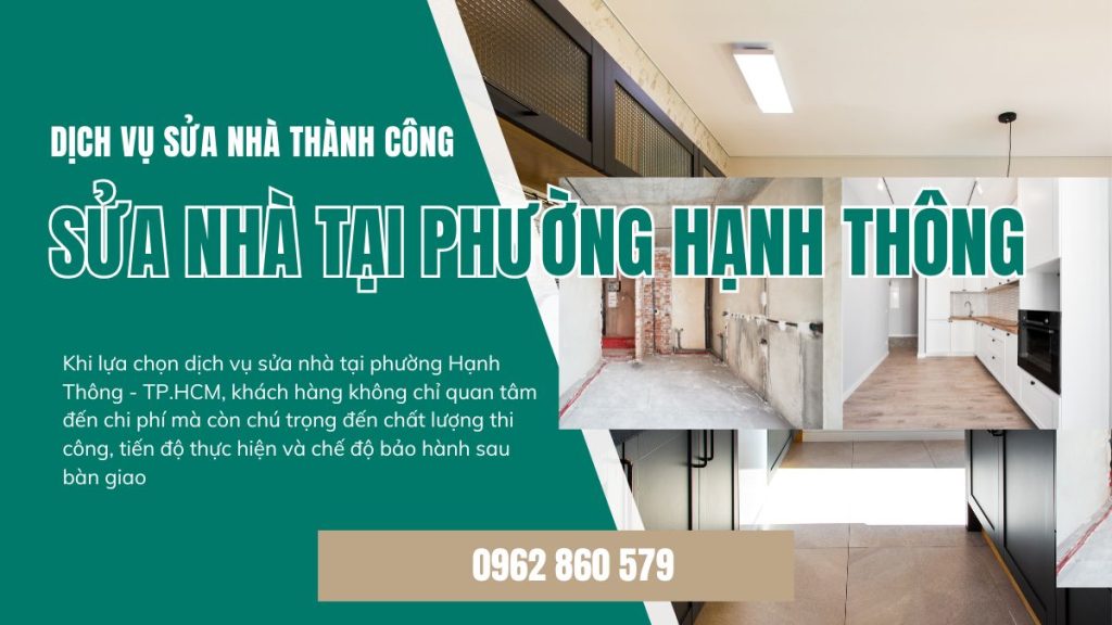 sửa nhà tại phường Hạnh Thông