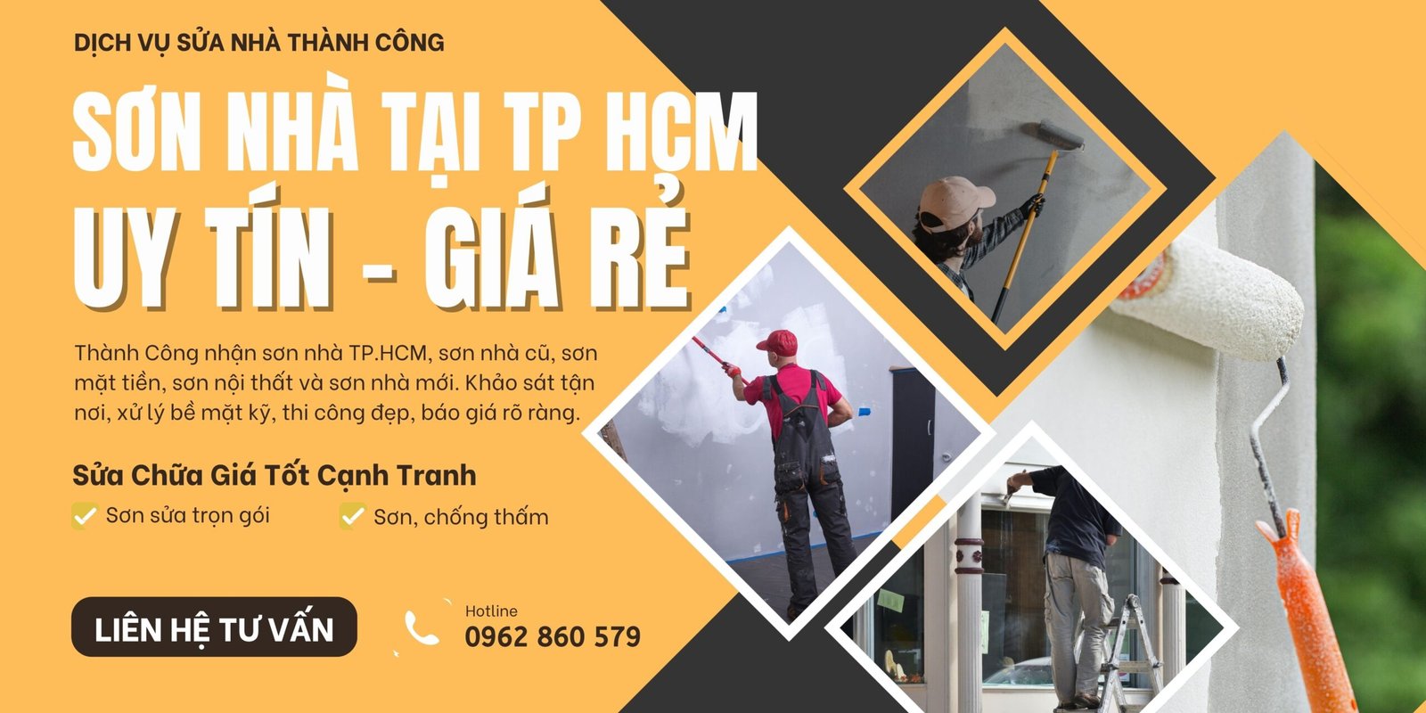 dịch vụ sơn nhà HCM